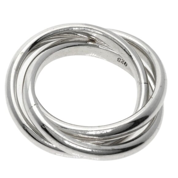 TIFFANY & CO. Silver Trinity Ring - Picture 4 of 8